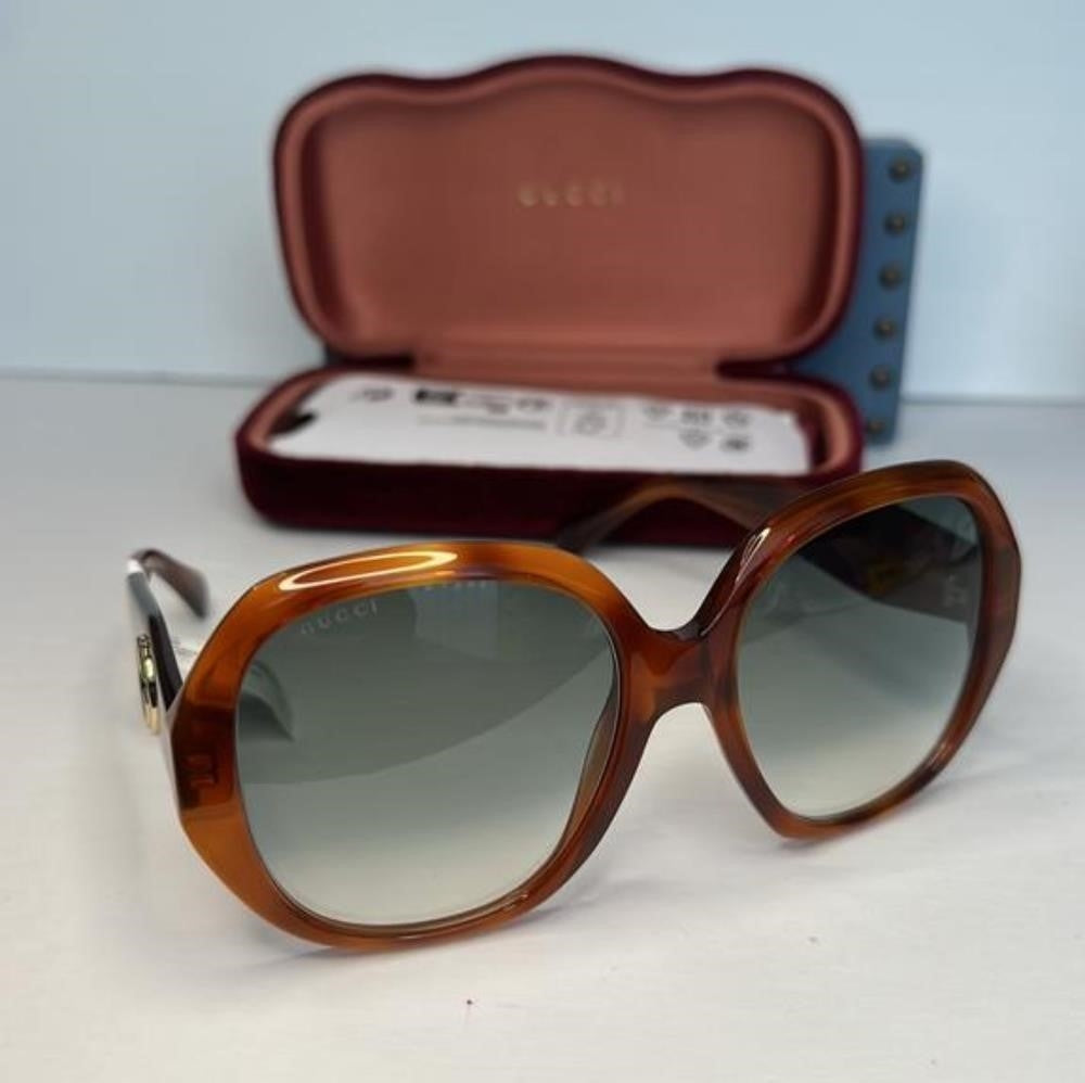 💯- Authentic New Gucci GG0796S-003 56 Ladies Sunglasses