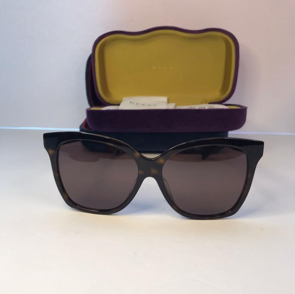 💯 Original Gucci Sunglasses Gg0459Sa 002 57 Square 15-150