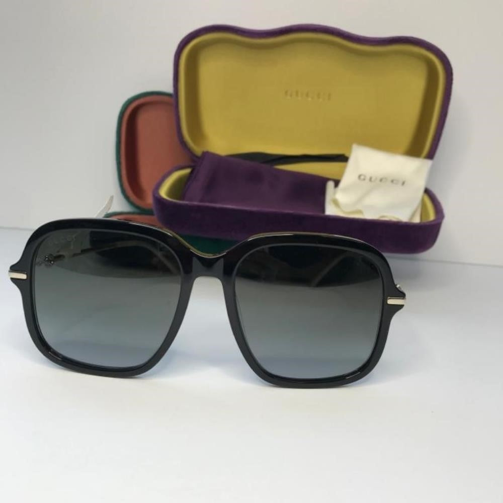 💯 Original GUCCI GG0884SA 001 BLACK Sunglasses