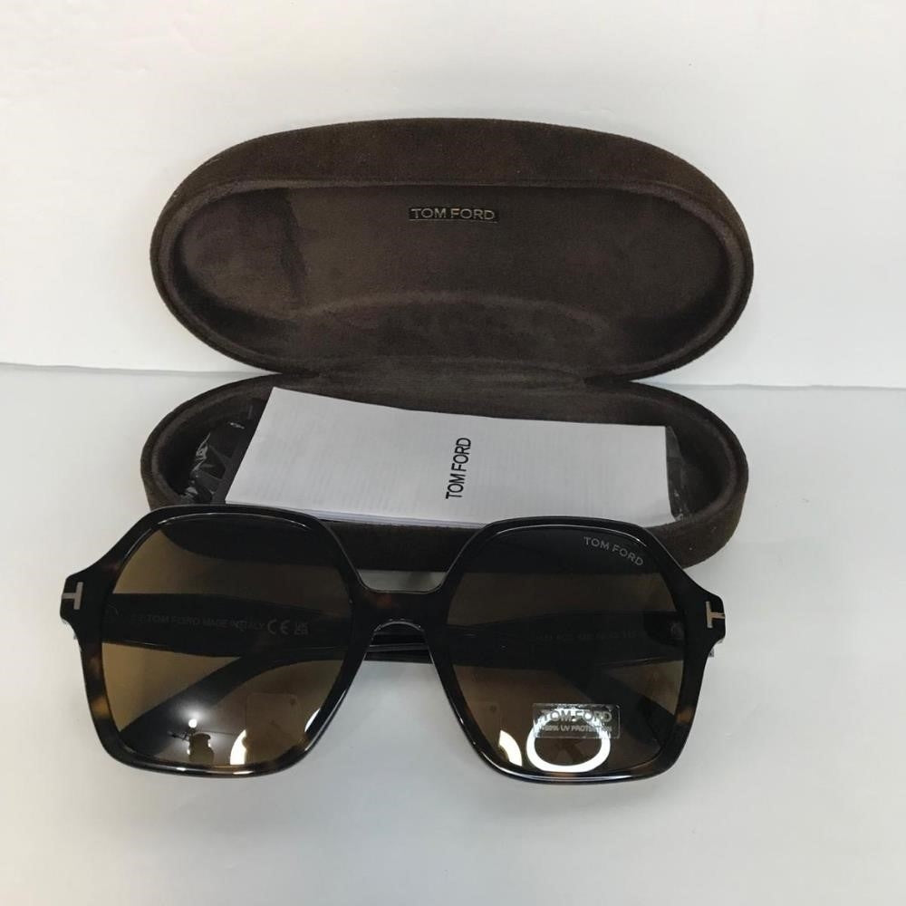 New 💯 Original TOM FORD Romy Square Sunglasses TF 1032-F Havana