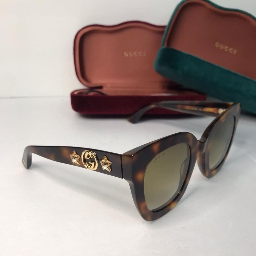 New - 💯Original  Gucci Brown Gradient Butterfly Ladies Sunglasses GG0208S