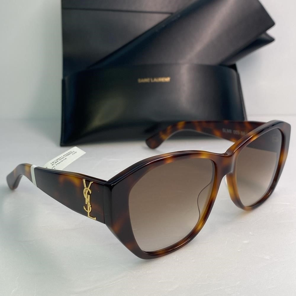 New 💯 Original SAINT LAURENT  SL M8/FN Sunglasses Tortoise Sunglasses