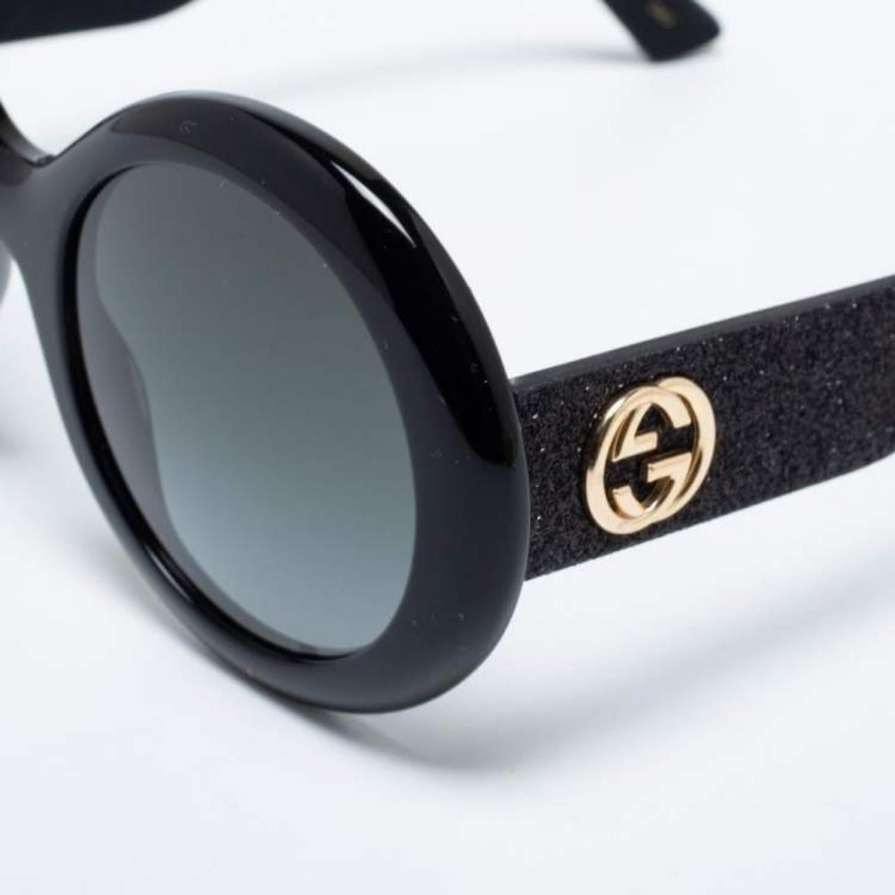 💯 - Authentic New Gucci Black GG0101S Round Gradient Sunglasses