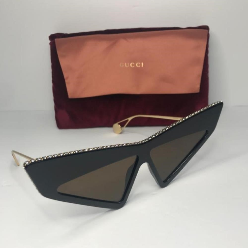 New 💯 Original Gucci Brown Geometric Ladies Sunglasses GG0430S 002 70.