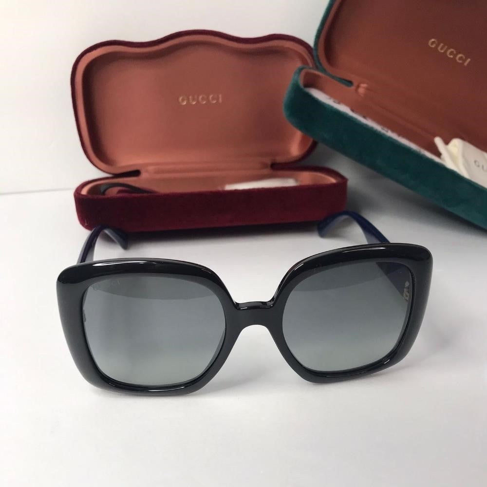 New  - 💯 Original  Gucci  GG0713S 001 INJECTION BLACK