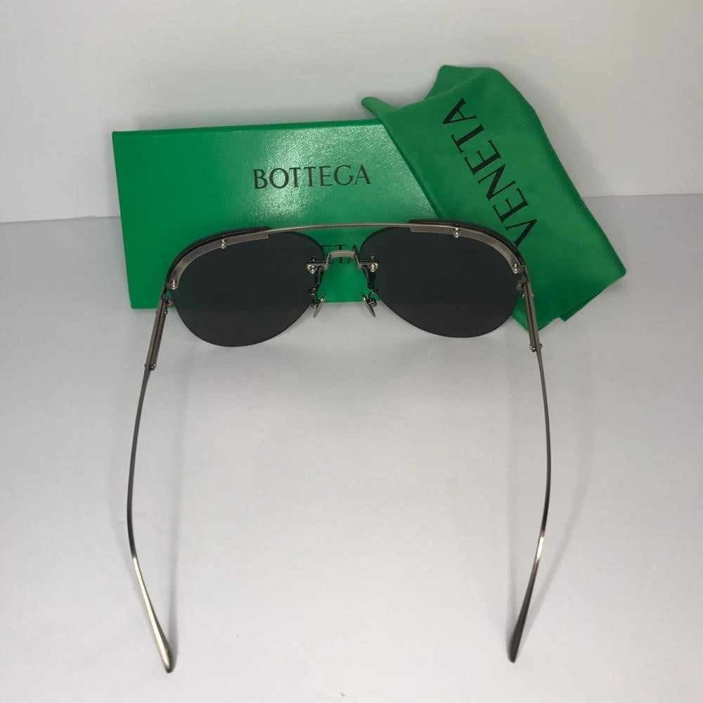 New - 💯original Bottega Veneta Blue Pilot Unisex Sunglasses BV0242S 003 63.