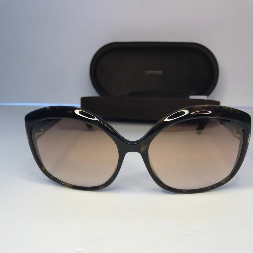 New 💯 Original Tom Ford Chiara-02 TF919 52F Sunglasses Women's Havana/Gradient