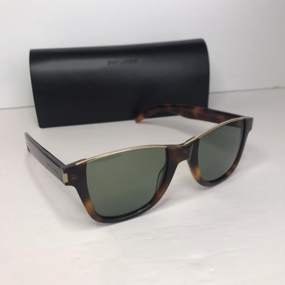 Authentic New Saint Laurent New Sl 51 Cut 002 Unisex Havana Sunglasses