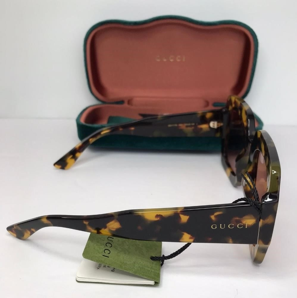 💯 Original GUCCISquare Sunglasses GG1111S Havana