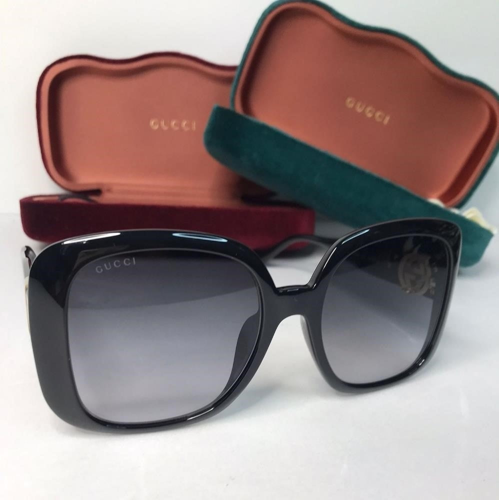 New - 💯Original Gucci Grey Square Ladies Sunglasses GG1029SA 007 57.