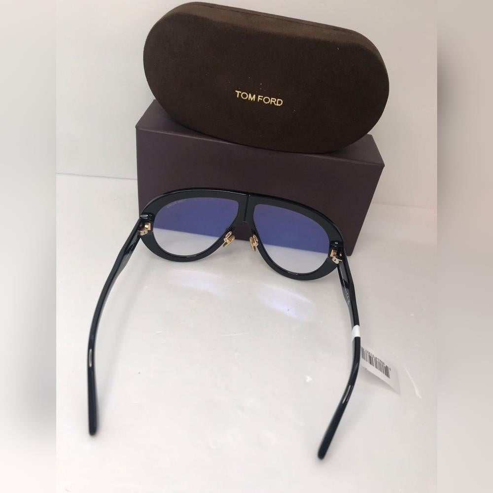 💯- original New Tom Ford Troy Blue Light Block Pilot Unisex Sunglasses FT0…