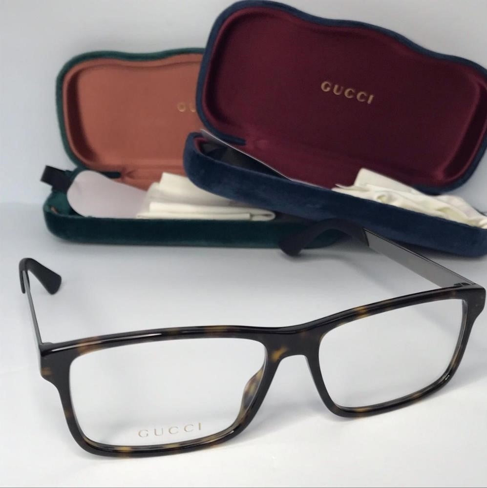 💯 Original Gucci Demo Square Men's Eyeglasses GG0692O 005 57