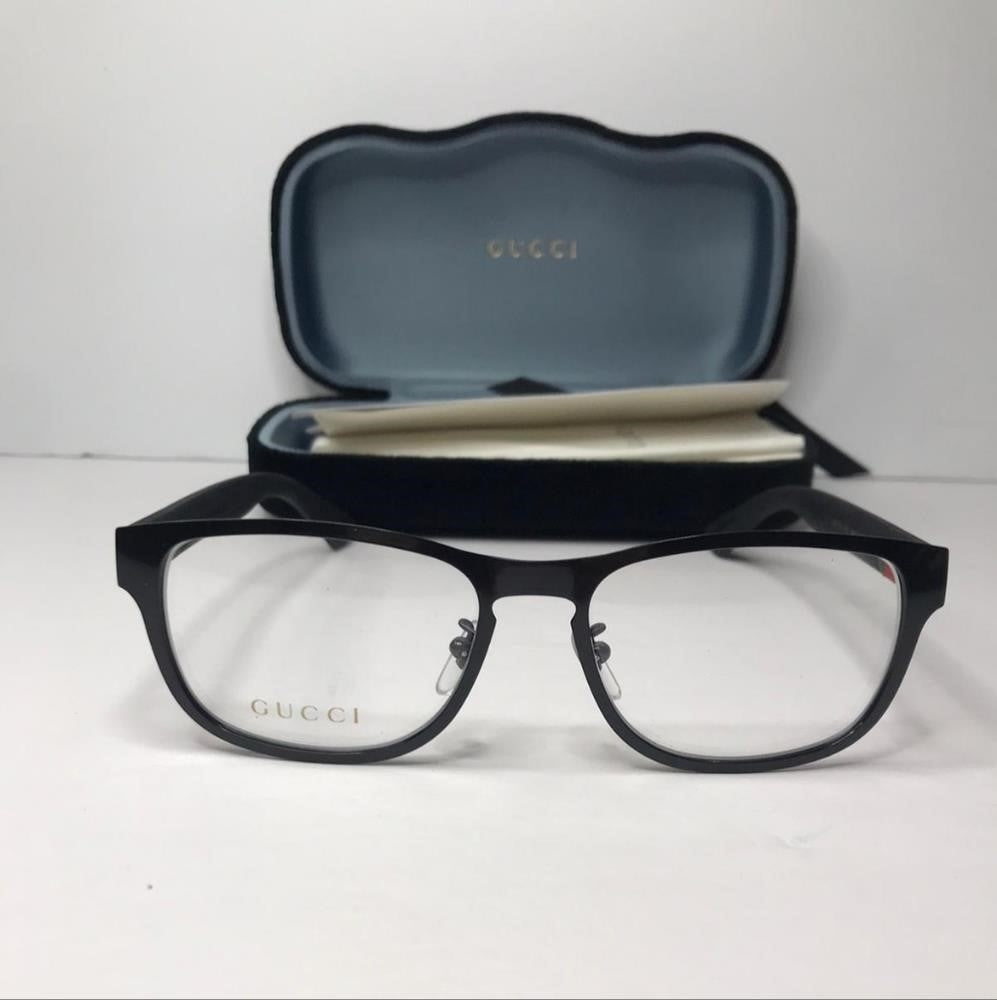 💯 Original Gucci Eyeglasses GG0175O-002 54mm Black / Demo Lens [54-17-145]