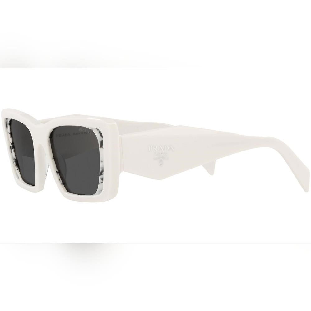 💯- Authentic New PRADAPR 08YS white havana black Sunglasses