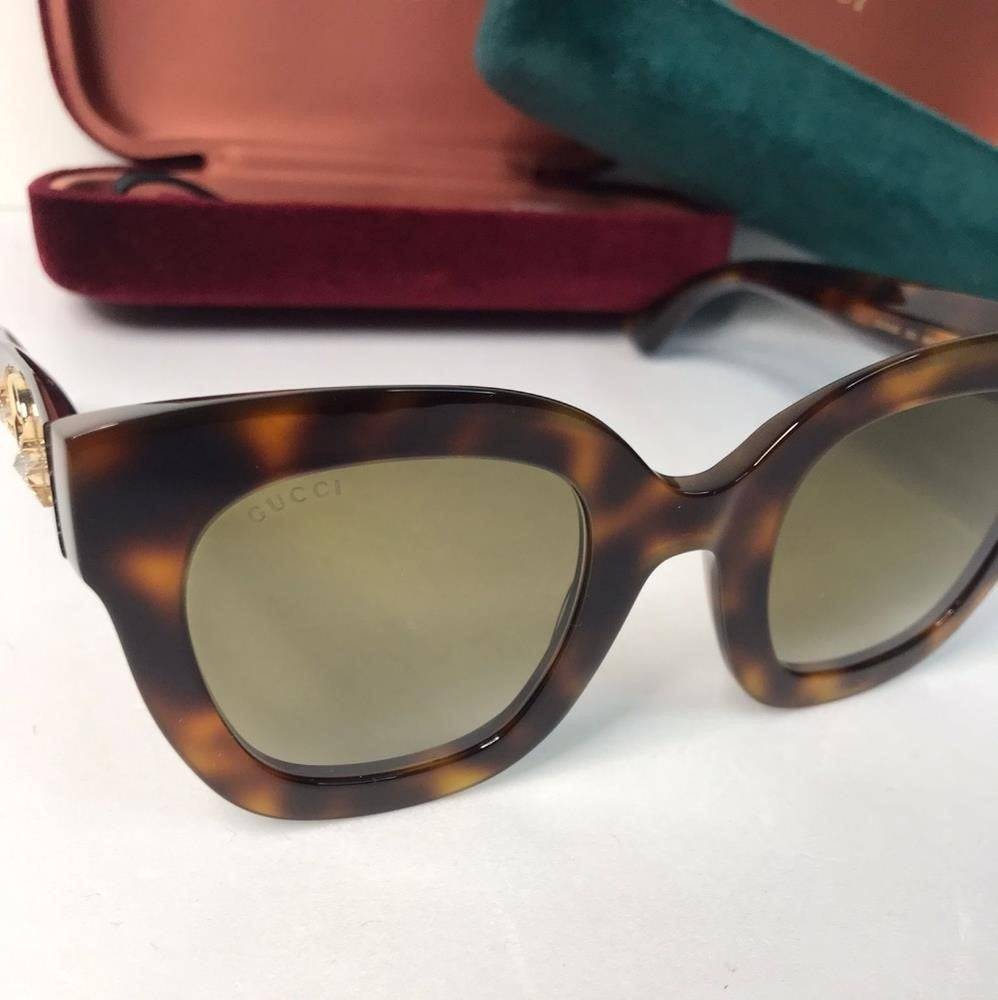 New - 💯Original  Gucci Brown Gradient Butterfly Ladies Sunglasses GG0208S