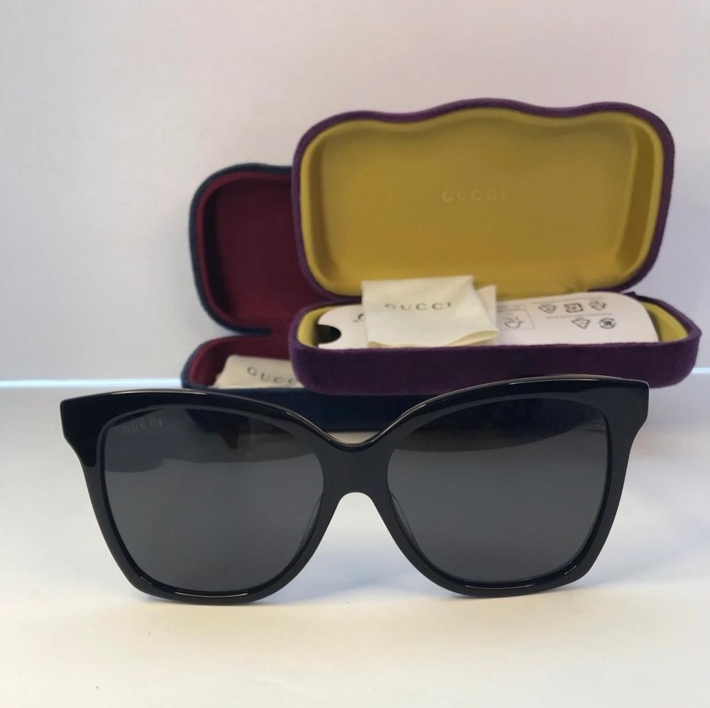 💯 Original Gucci Web GG0459S 001 Sunglasses