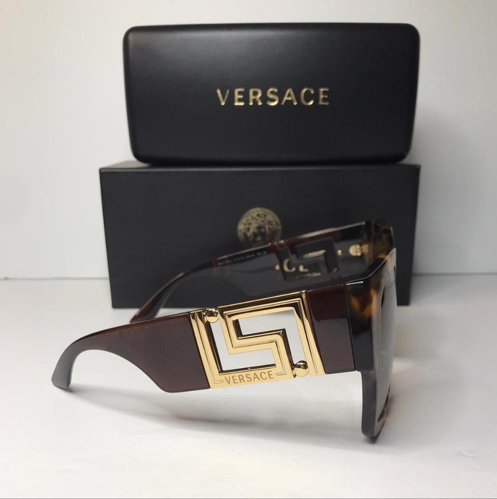 💯 - Authentic New Versace Sunglasses Women's 4402 5119/73 Havana-Gold/Bronze…