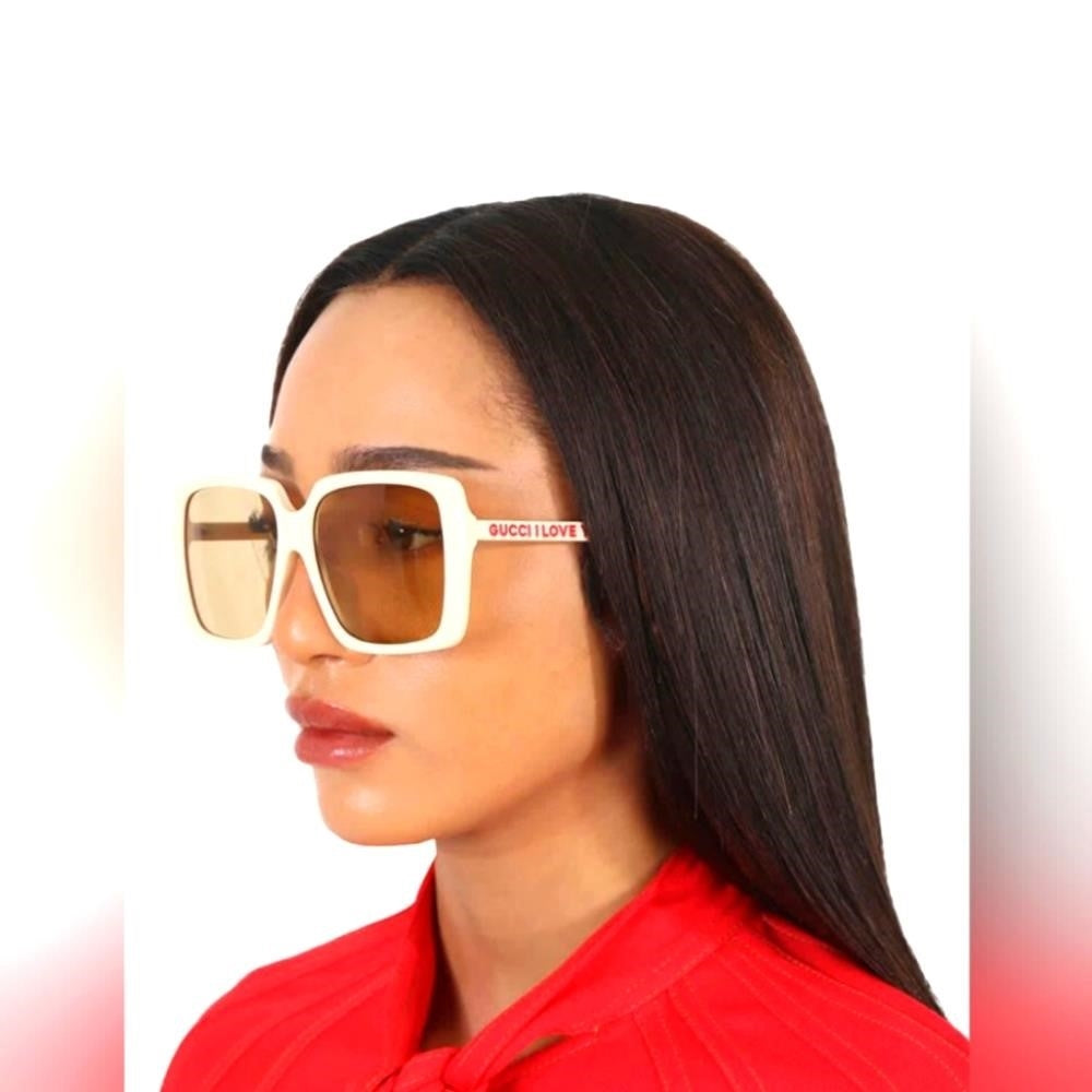 💯 Original New GUCCI sunglasses GG0567SAN 006 I Love You