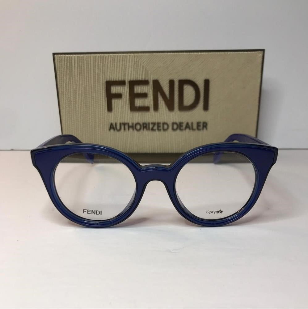 Original  New FENDI  WOMEN'S FF0198/F 47MM OPTICAL FRAMES IN BLUE