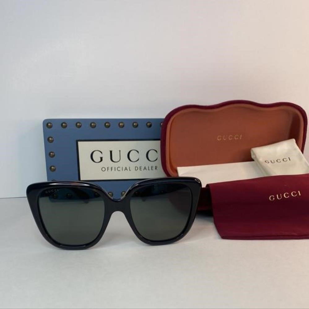 Authentic Gucci GG1169S 003 Butterfly Sunglasses