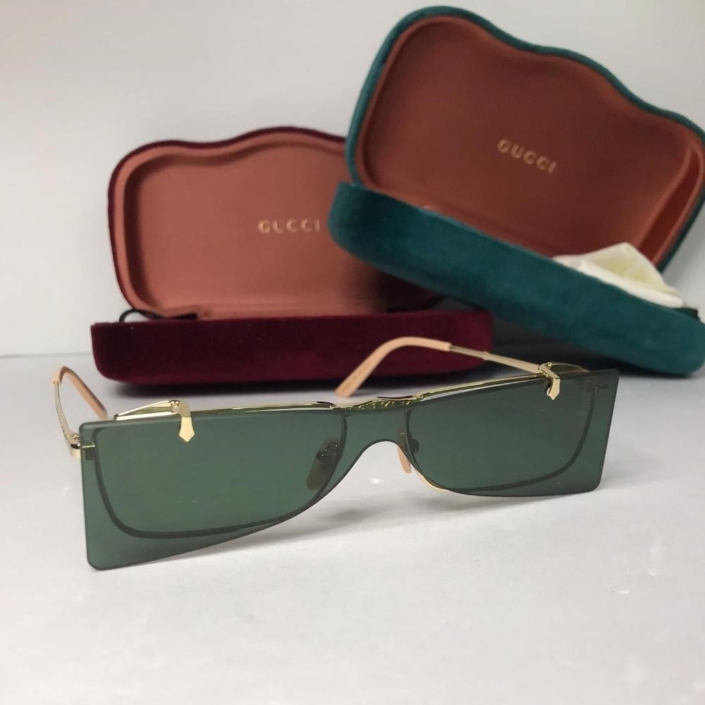 💯 Original GUCCI FLIPPING Rectangular Sunglasses / EYEGLASSES  GG0363S 001