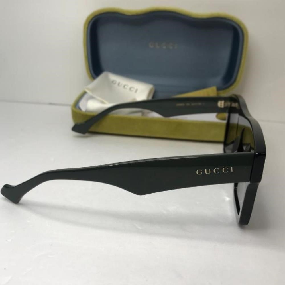 ORIGINAL _💯 BRAND NEW GUCCI GG0962S 009 Black/Green/Grey Unisex Sunglasses