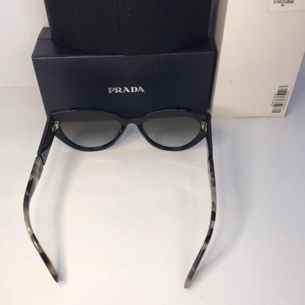 💯 Original Prada Grey Gradient Cat Eye Ladies Sunglasses PR 03WS 1AB0A7 55.