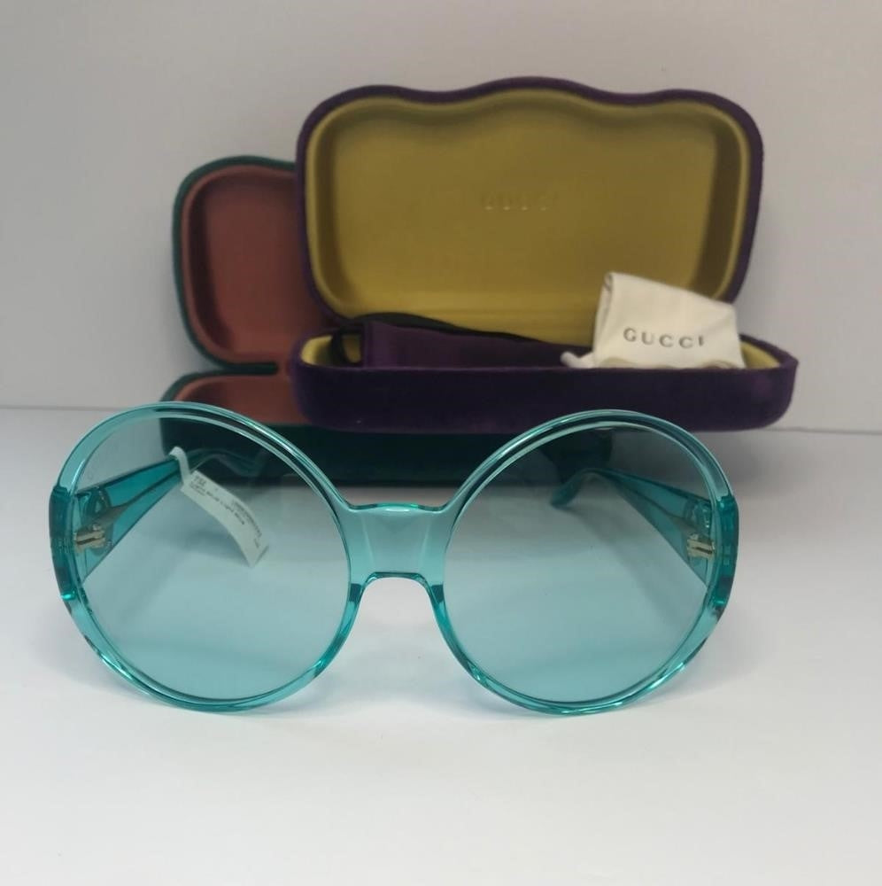 New -💯 Original  GUCCI GG0954S 001 Prestige Light Blue Sunglasses