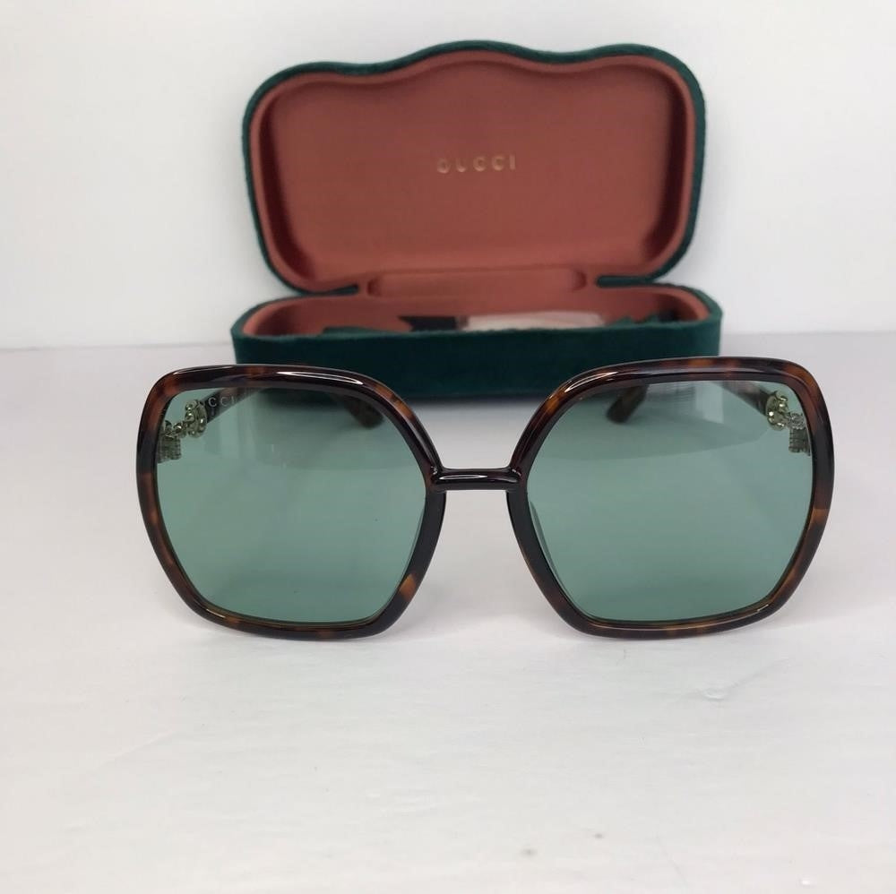 New - 💯 Original GUCCI GG0890SA-003 Women Oversized Sunglasses in Havana Torto