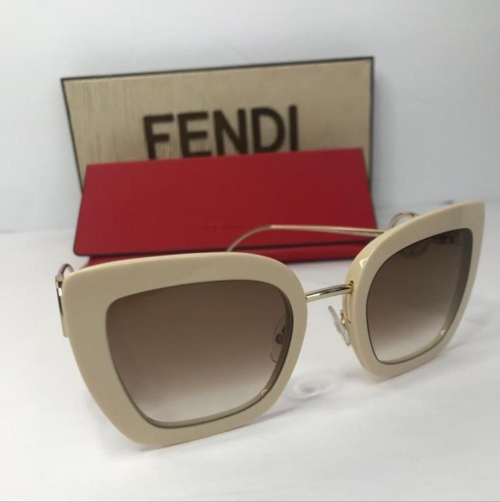 Original New Fendi Brown Gradient Oversized Ladies Sunglasses FF0408S 0SZJ 51