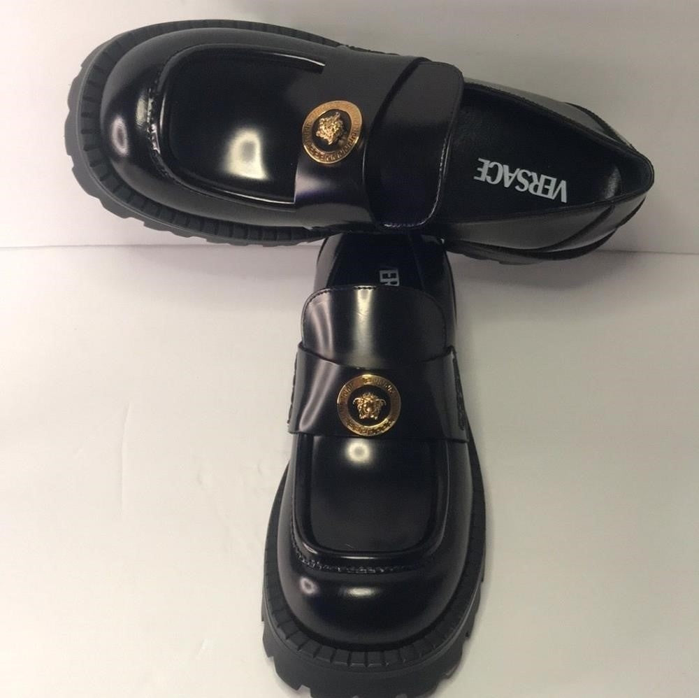 New Trendy  Original  Versace 💯Alia Platform Loafers 35 mm Size 43EU 10US