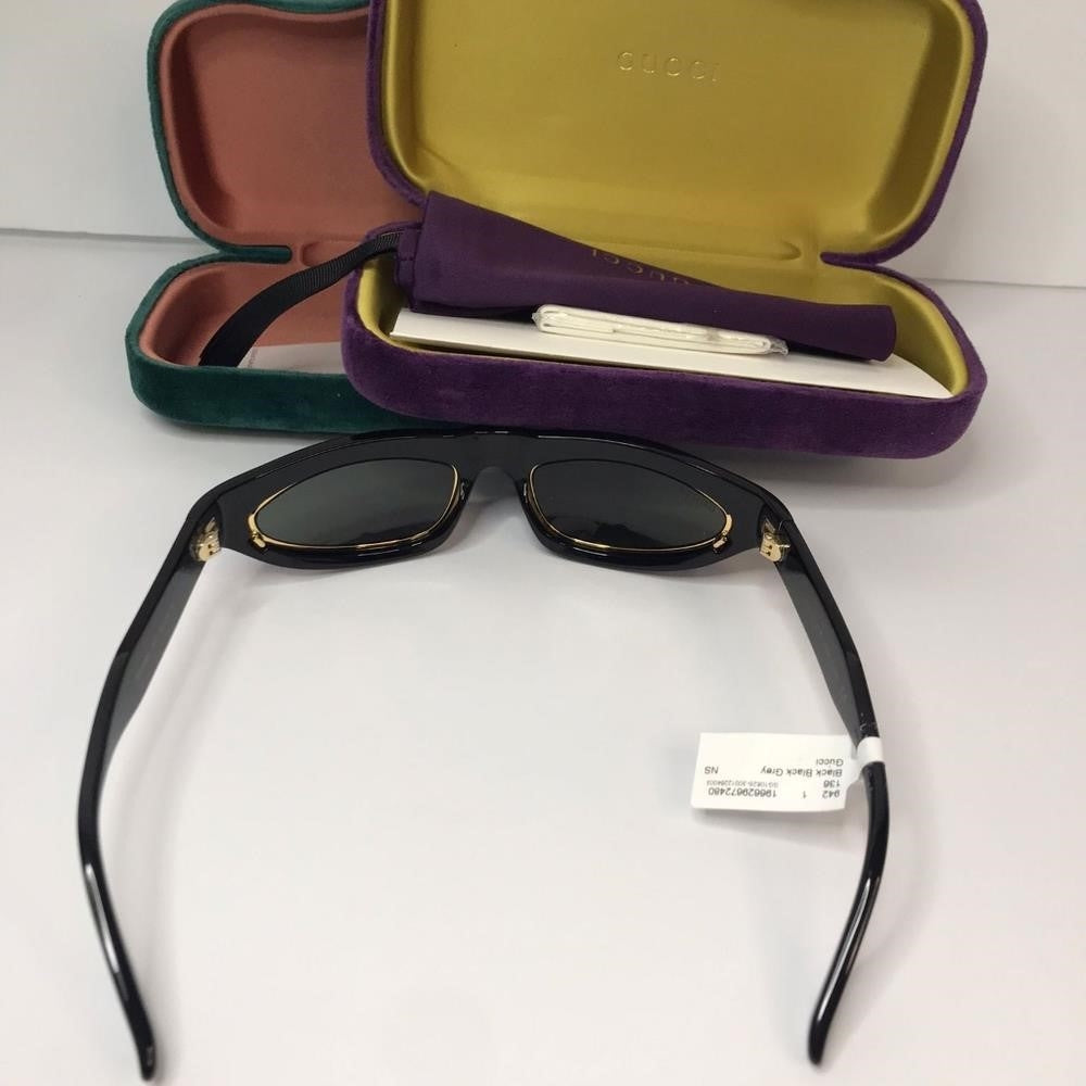 💯 Original  GUCCIGG1062S-003 54 Sunglasses Injection Black-Black-Grey