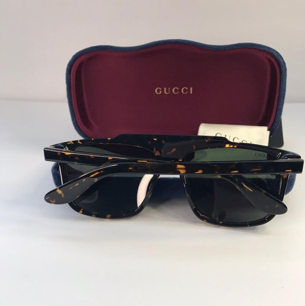 New Original Gucci GG1039S Havana tortoise square-frame sunglasses