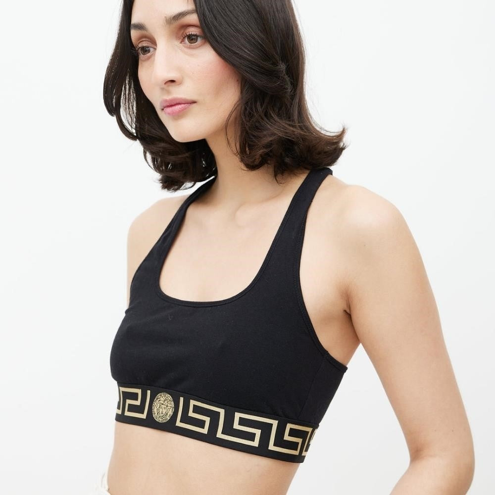 💯 - New Authentic VERSACE GRECA LOGO SPORTS BRA Size 2