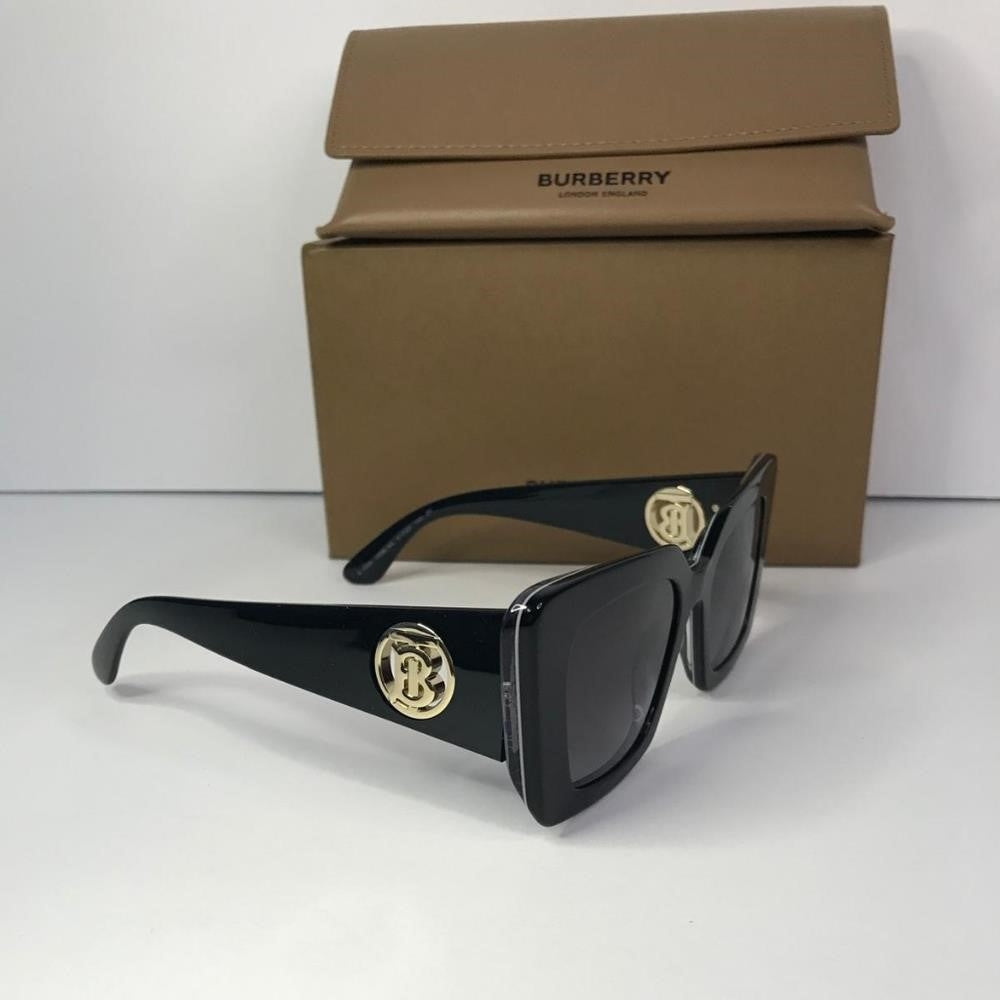 - New 💯 Original Burberry BE4344-40368G 51 Daisy Sunglasses Black Frame Gr