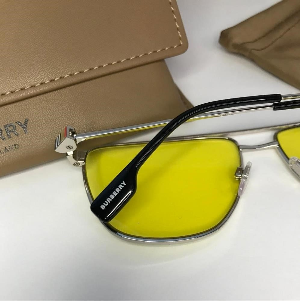 💯 Original New- Burberry Eyewear Blaine BE3141 1005/85   pilot-frame sunglasses