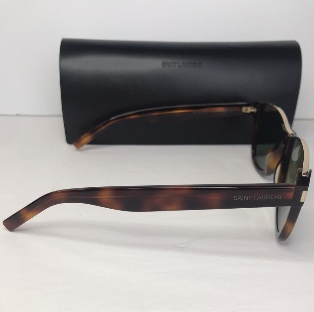 Authentic New Saint Laurent New Sl 51 Cut 002 Unisex Havana Sunglasses