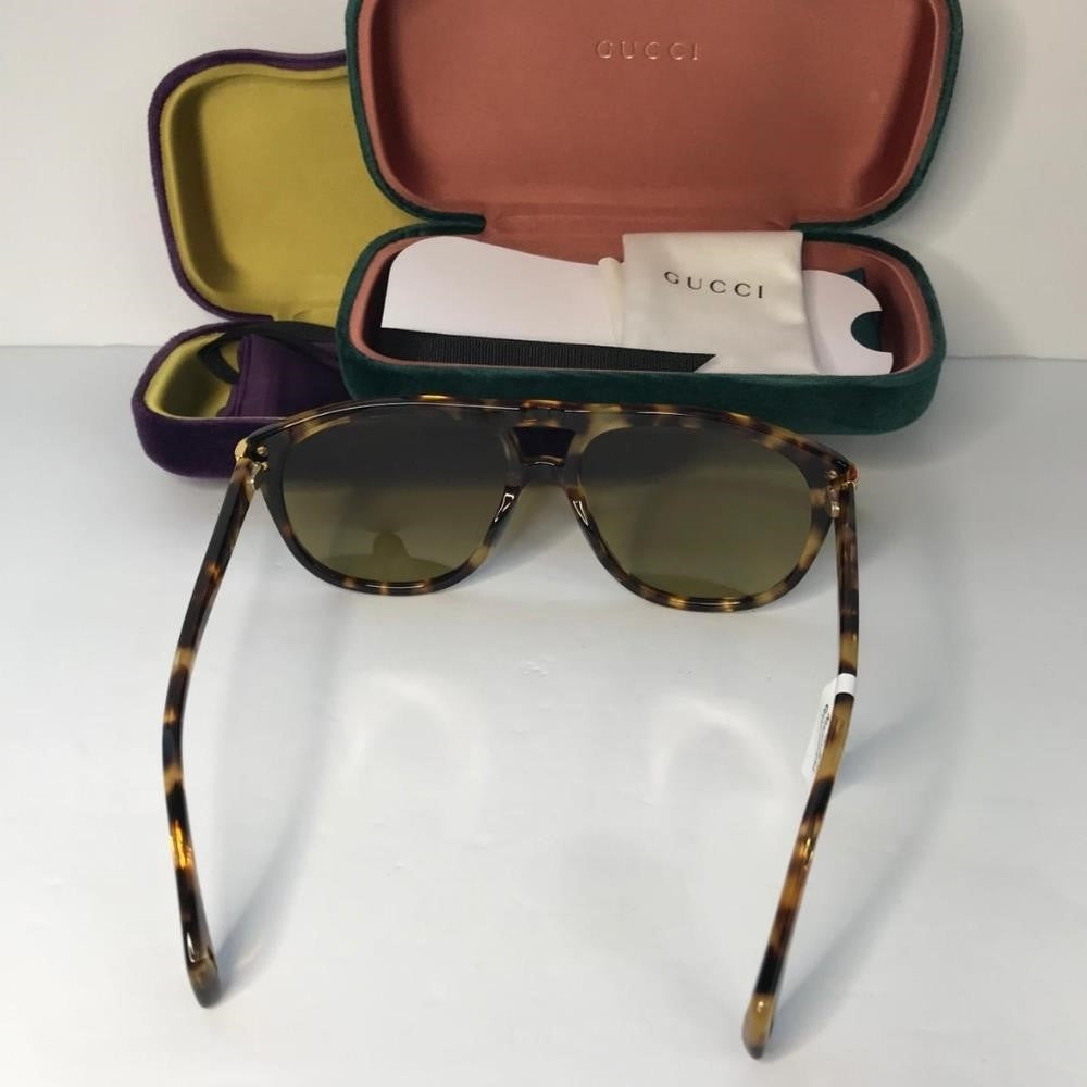 💯 ORIGINAL  GUCCI GG0525S 004 Aviator Tinted Sunglasses