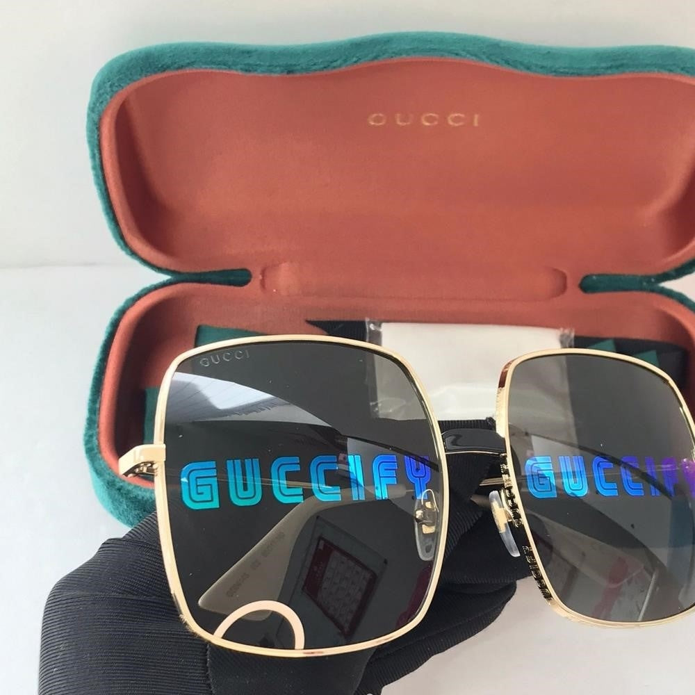 💯 Original Gucci GG0414S 002 60 Ladies Sunglasses