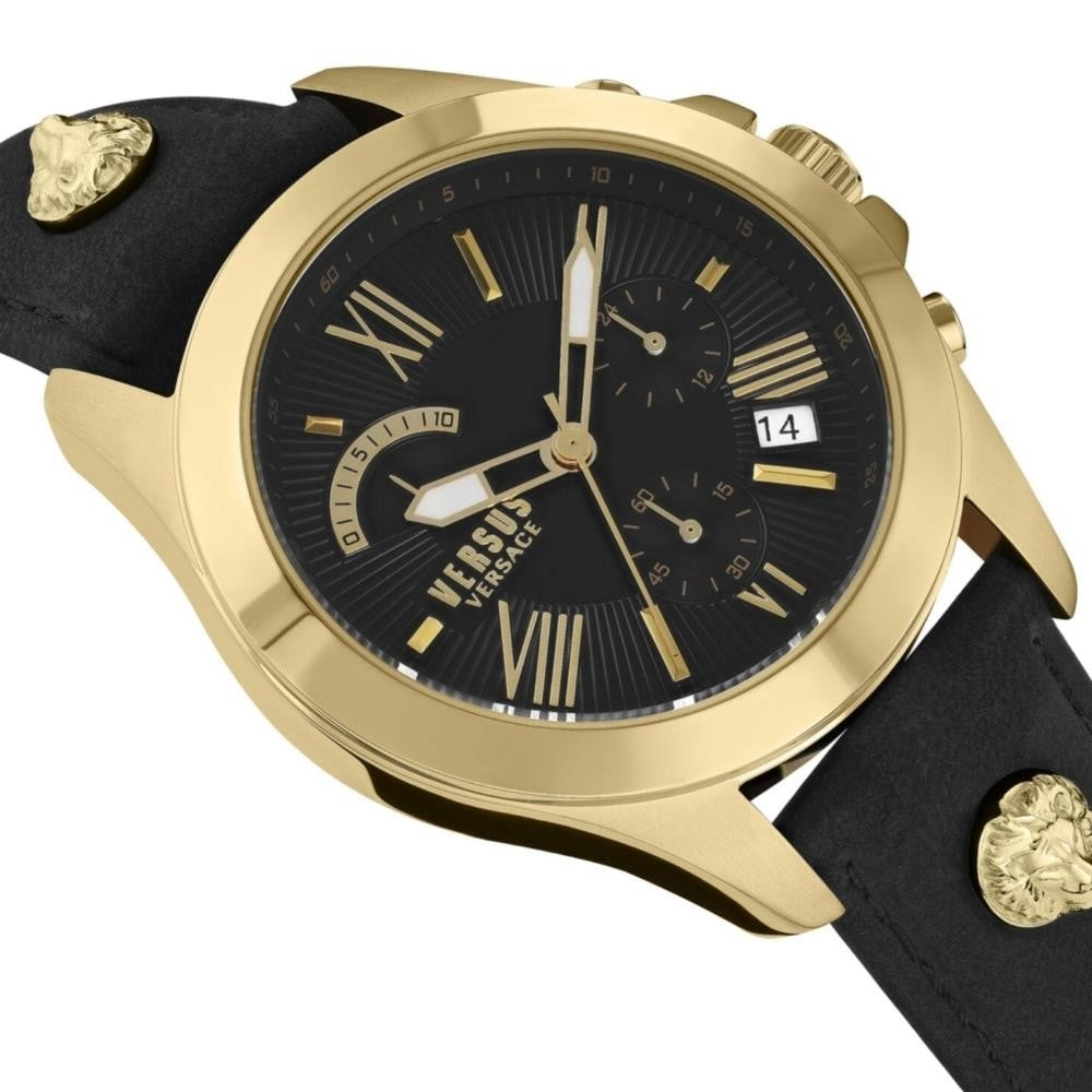 VERSUS Versace ChronographBracelet & Leather Strap Watch,