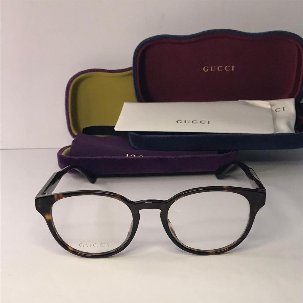 New 💯 Original GUCCI GG0827O 005 HAVANA EYEGLASSES