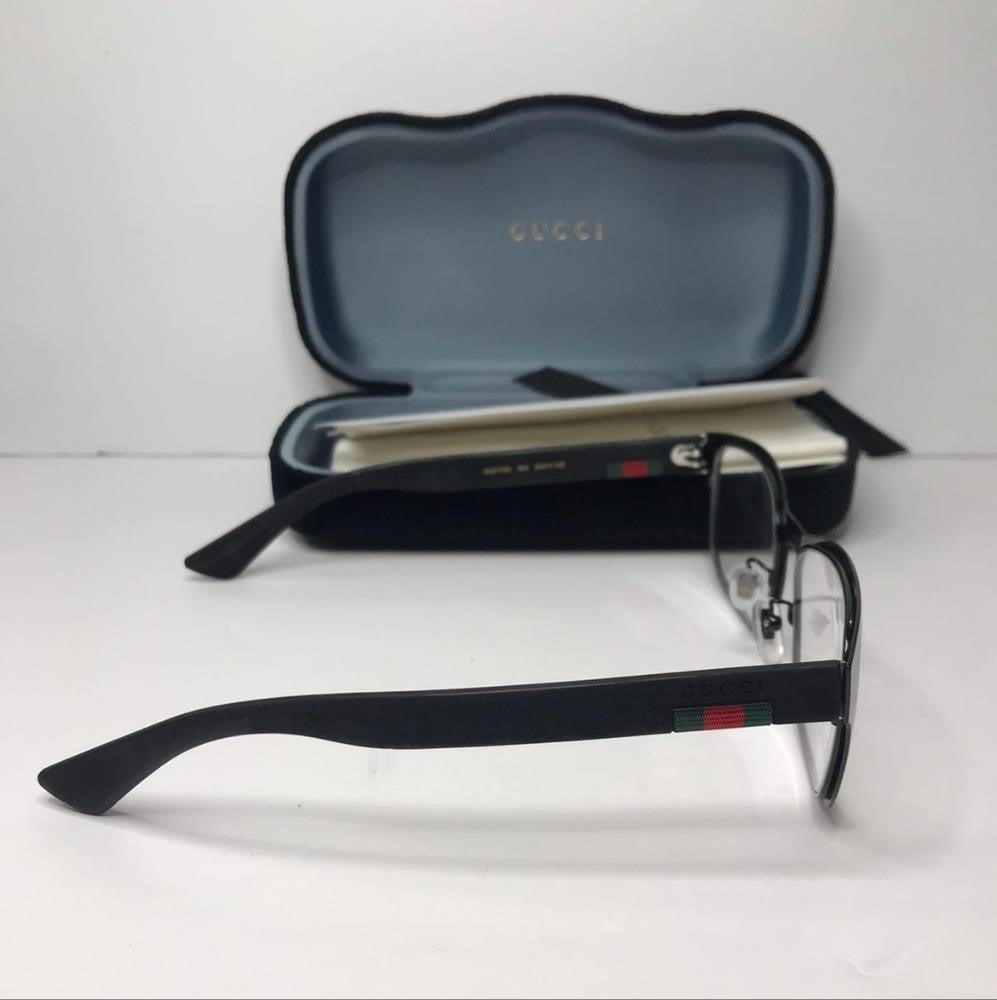 💯 Original Gucci Eyeglasses GG0175O-002 54mm Black / Demo Lens [54-17-145]