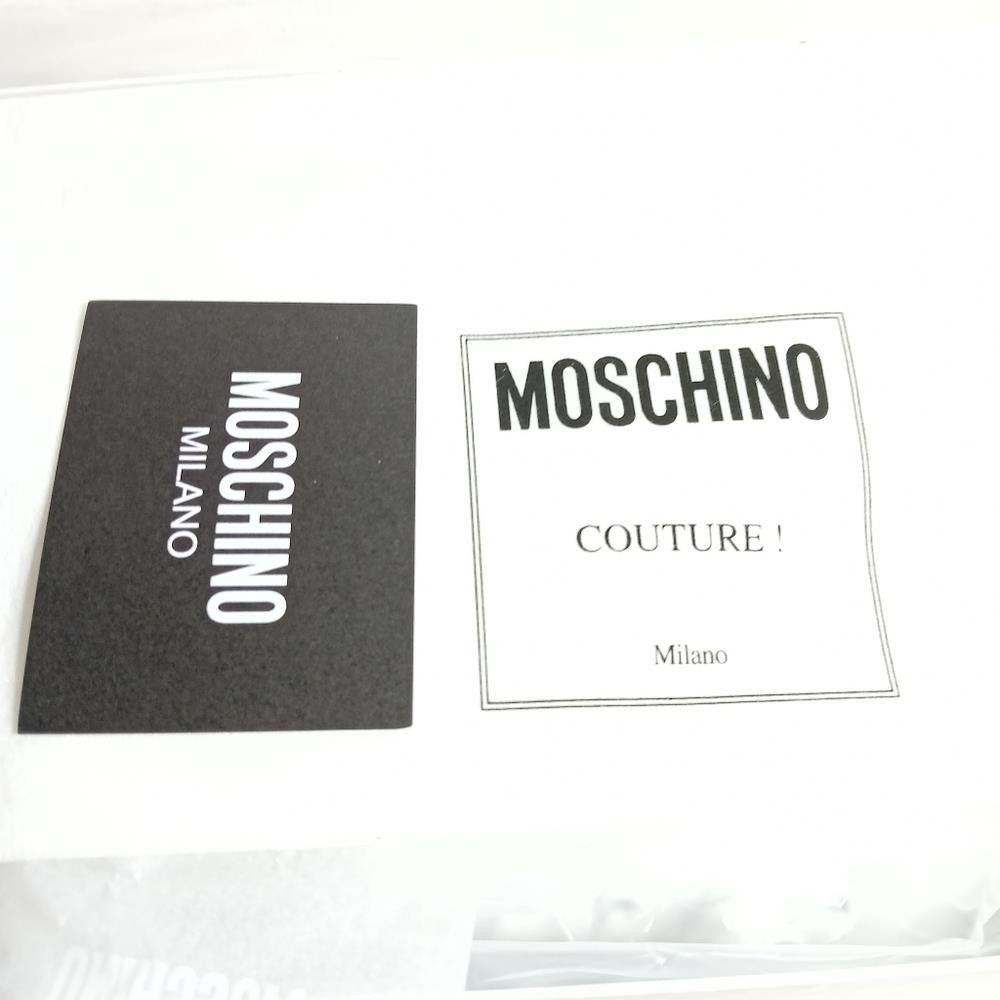 New Authentic Moschino Low-Top Logo Sneakers large contrast logo is printed