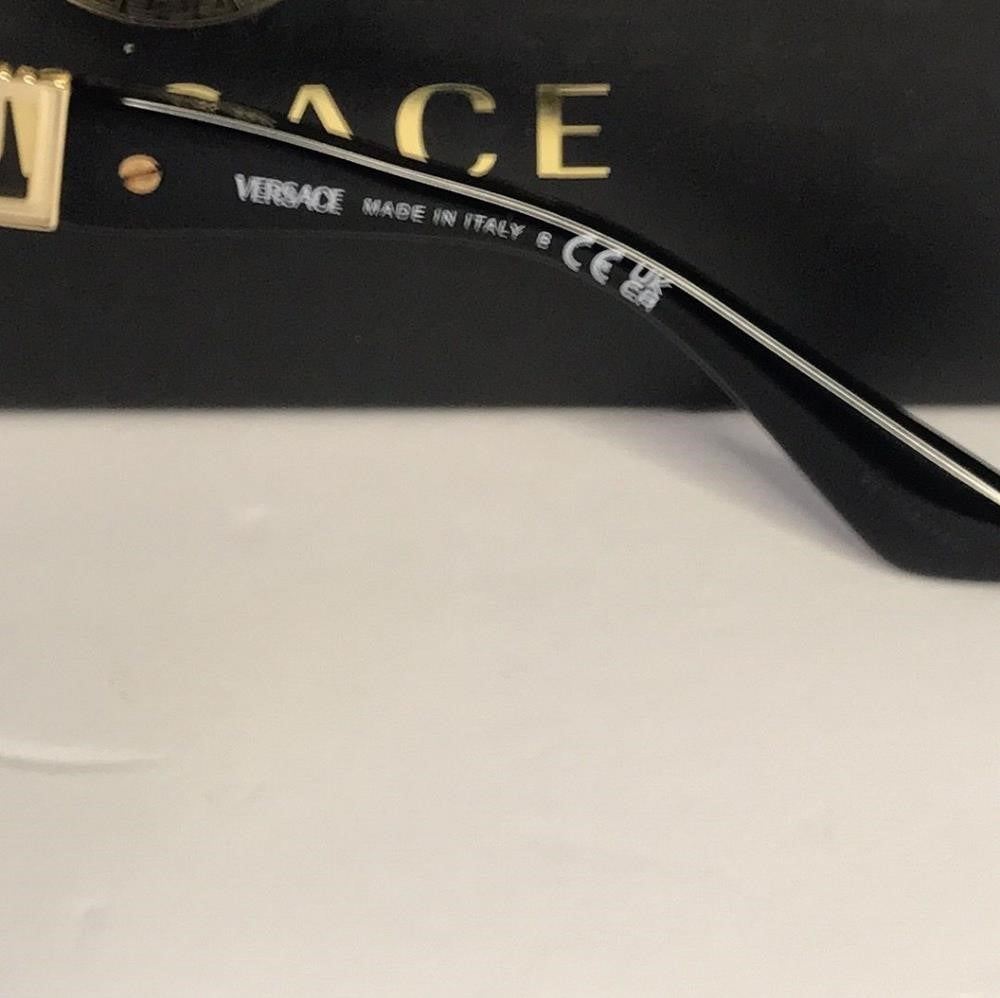 💯 - New Original Versace Dark Grey Cat Eye Ladies Sunglasses VE4394 GB1/87 5…