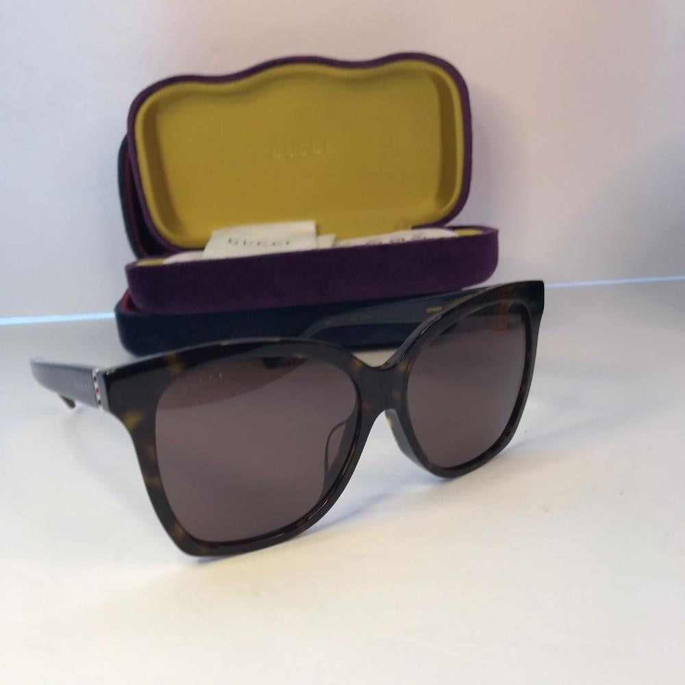 💯 Original Gucci Sunglasses Gg0459Sa 002 57 Square 15-150