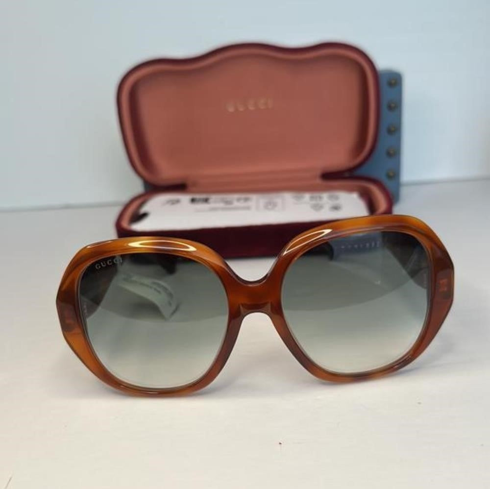 💯- Authentic New Gucci GG0796S-003 56 Ladies Sunglasses