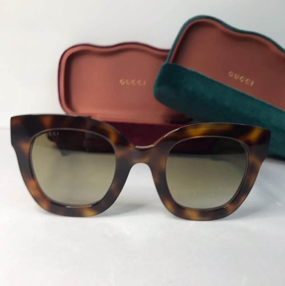 New - 💯Original  Gucci Brown Gradient Butterfly Ladies Sunglasses GG0208S