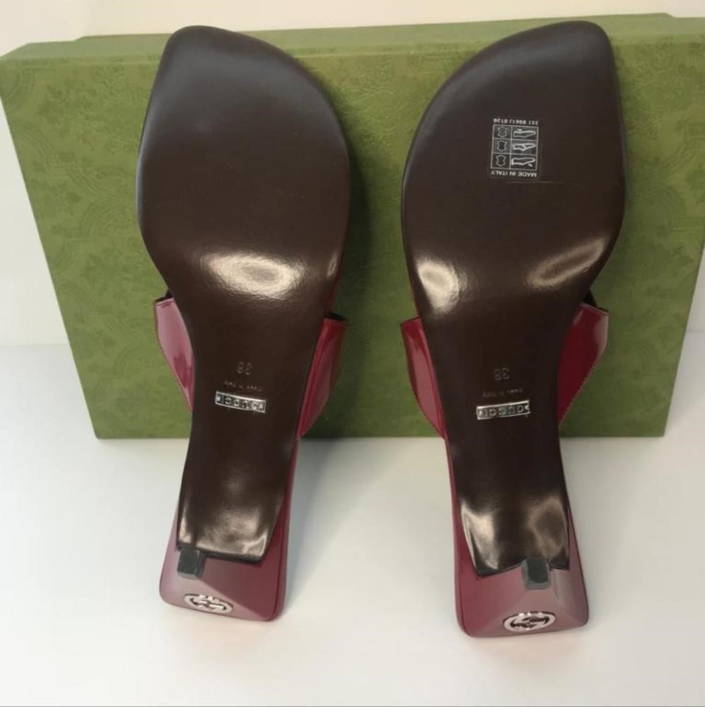 Ship same day- New 💯 Original GucciMariame Leather Bit Thong Sandals