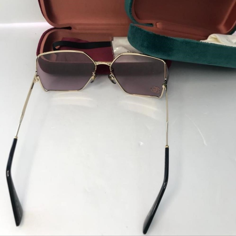 New  - 💯 Original GUCCI violet GG0817S 007 Oversized Sunglasses