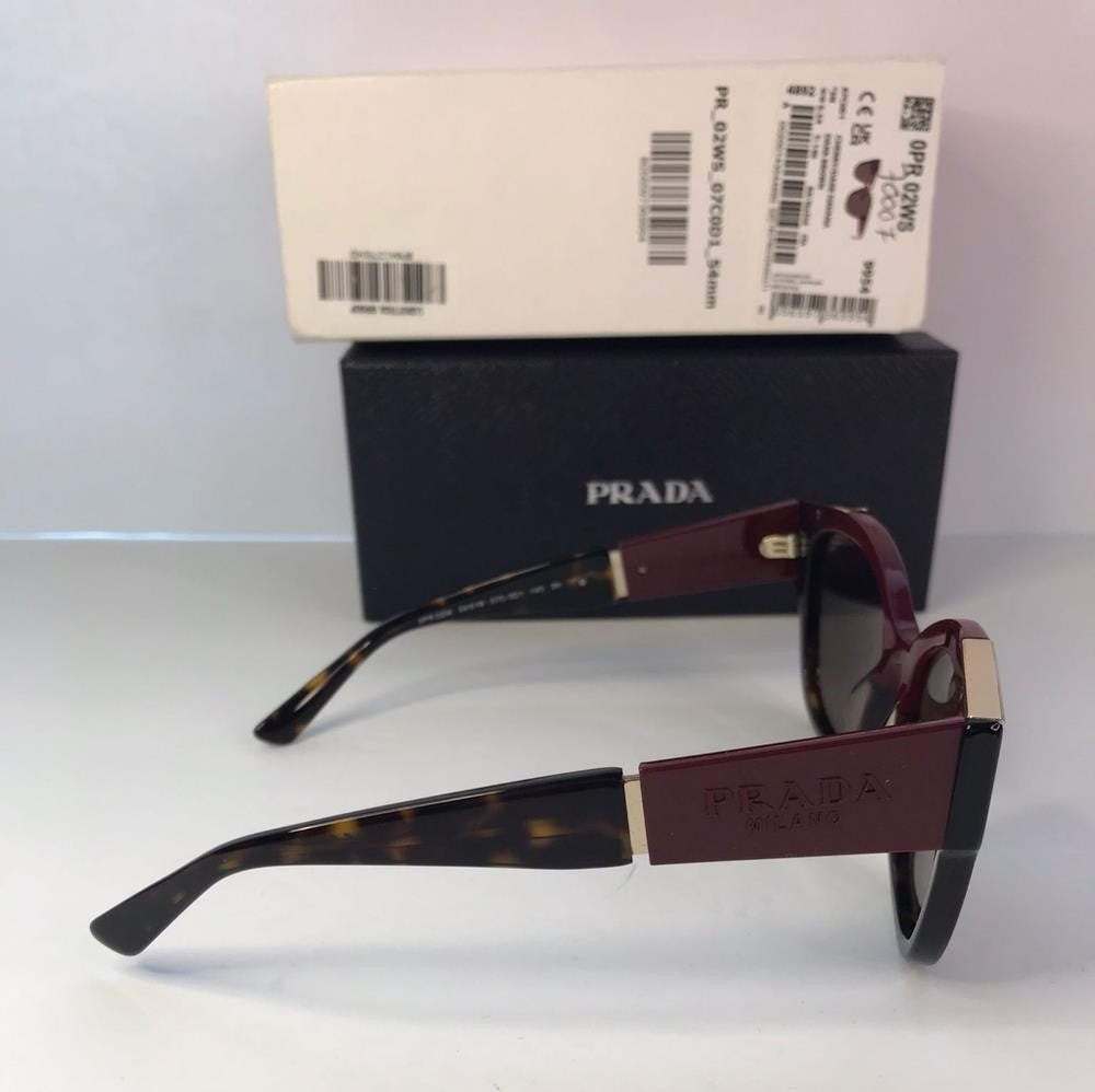 💯 Original Prada PR02WS Cherry/Dark Havana / Dark Brown